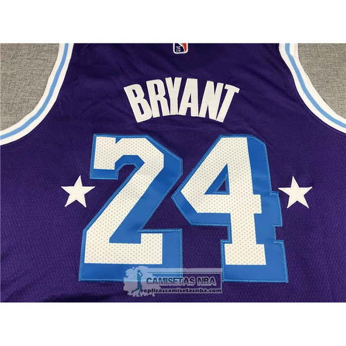 Camiseta Los Angeles Lakers Kobe Bryant NO 24 Ciudad Edition 2021-22 Violeta